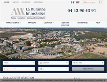 Tablet Screenshot of aix-laduranne-immobilier.fr